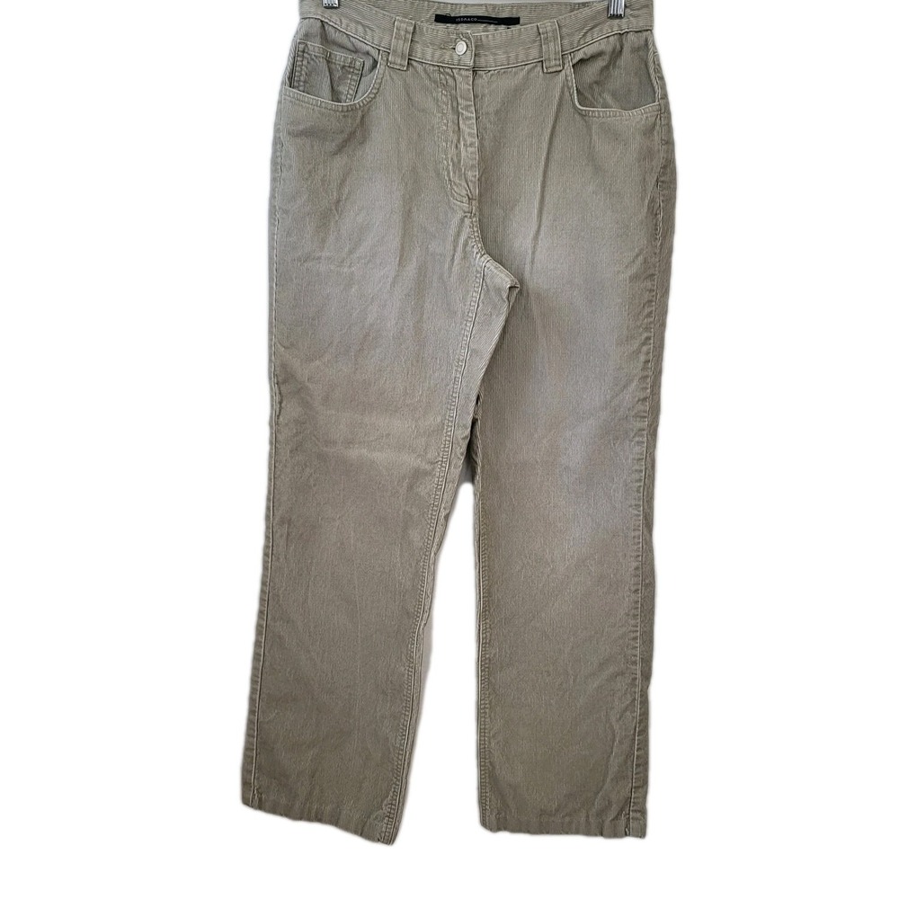 ISDA & Co‎ Women's Tan Corduroy cotton pant size 10 Casual Comfort Preppy
